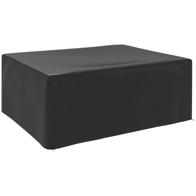 Black Waterproof Garden Furniture Cover Large Anti-UV Patio Set Protector 235x190x90cm by Outsunny