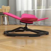 Kids Butterfly Swivel Chair for Spinning Balance and Coordination Training Pink AOSOM