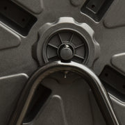 160L Dual Chamber Rotating Garden Composter in Orange by Outsunny