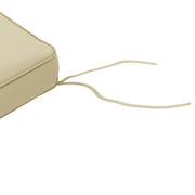 Beige 4 Piece Patio Chair Cushion Set with Ties Ideal for Garden or Indoor Seating