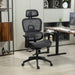 Black Ergonomic Mesh Swivel Office Chair for Home and Office by HOMCOM