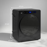4kg Compact Tumble Dryer with Adjustable 40 to 60 Degree Heat Ideal for Small Spaces, Black