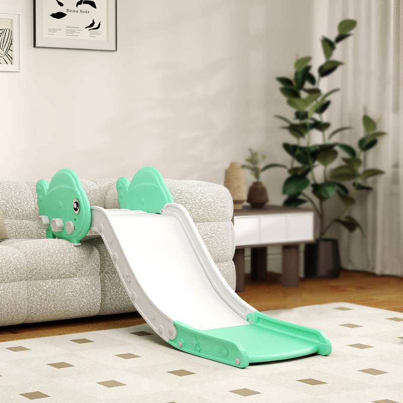 Kids Sofa Slide 130cm HDPE Toddler Slide for Sofa Bed Stairs Easy to Assemble Green by AIYAPLAY AOSOM