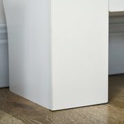 Set of 2 Extendable Radiator Covers with Storage Shelves for Home Office Use White