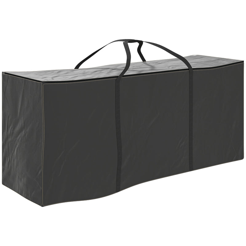 Black 720L Waterproof Garden Cushion Storage Bag for Outdoor Furniture by Outsunny