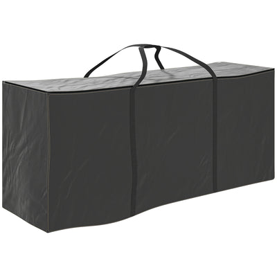 Black 720L Waterproof Garden Cushion Storage Bag for Outdoor Furniture by Outsunny