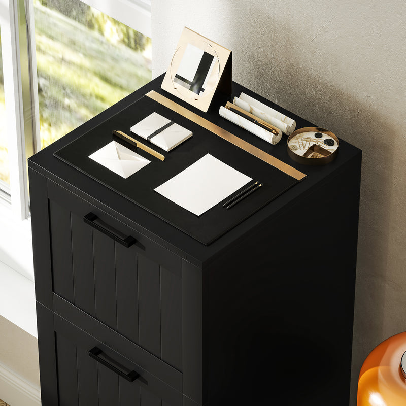 4 Drawer Lockable Filing Cabinet With Adjustable File Bars For Office Organisation Black