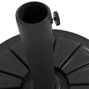 13kg Weighted Patio Umbrella Stand for Stable Garden Shade, Fits 38-48mm Poles, Black Outsunny