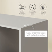 Grey Mobile Open Wardrobe with Clothes Rail and Storage Shelves by HOMCOM