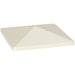 3m x 3m Gazebo Frame Replacement Canopy Cream Weather Resistant by Outsunny