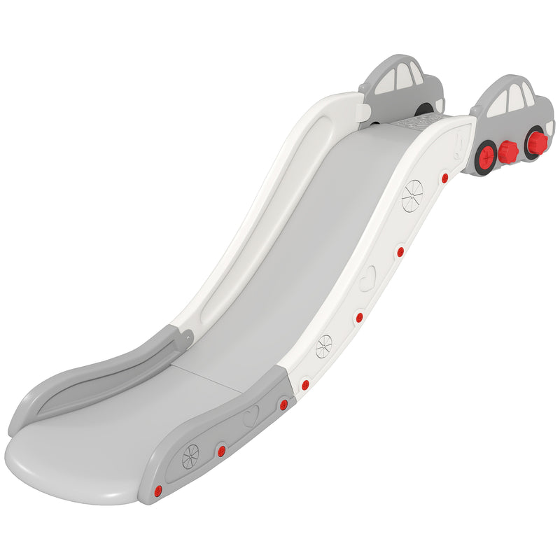 Kids Slide with Extra Long Design for Bed or Sofa Easy to Assemble and Store, Grey
