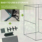 Compact Plant Cage With Netting For Protecting Vegetables and Flowers, Green AOSOM