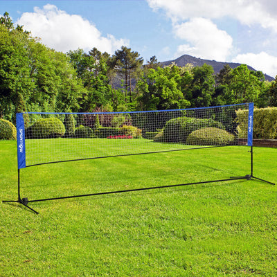SPORTNOW 4m Badminton Net, Height Adjustable Outdoor Sports Net, with Carry Bag, for Tennis, Pickleball, Volleyball, Blue AOSOM