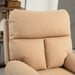 Light Brown Manual Reclining Chair with Footrest 140Â° Adjustable by HOMCOM