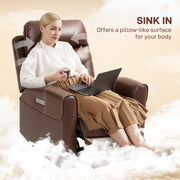 Brown Power Lift Recliner Chair for Elderly With USB Ports and Remote Control by HOMCOM