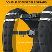 5kg Weighted Running Vest With Adjustable Straps and Reflective Safety Strips Grey AOSOM