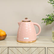 3kW Rapid Boil Electric Kettle With Honeycomb Design Ideal For Quick Brews, Pink