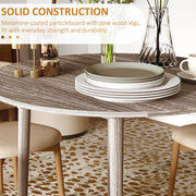 Space Saving Round Drop Leaf Dining Table for 4 with Wood Legs for Small Kitchens Grey