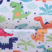 Kids Flannel Armchair with Dinosaur Print Ideal for Playroom or Bedroom, Green