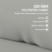 Light Grey 2 Seater Pallet Furniture Cushions UPF20+ 20cm Thick Outdoor Seat Pads by Outsunny