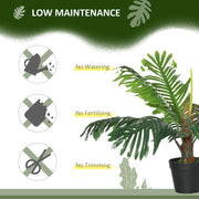 2 Pack 60cm Artificial Palm Trees with Nursery Pots for Indoor and Outdoor Use Green