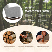 Rocking Armchair With Corduroy Upholstery Ideal For Relaxing In Living Room Grey