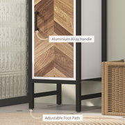 Tall Slim Bathroom Storage Cabinet with Adjustable Shelves for Kitchen or Hallway by HOMCOM