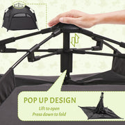 Foldable Dog Cat Tent with Water Resistant Oxford and Carry Bag for Extra Large Dogs Charcoal Grey by PawHut
