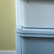 Kids Storage Unit With 6 Pull Out Drawers Ideal For Toys Books And Clothes, Blue