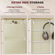 Ten Drawer Fabric Chest for Bedroom or Living Room Storage Solution, Beige