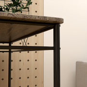 Modern 5 Piece Dining Table Set for 4 Space Saving Oak Kitchen Table with Steel Frame by HOMCOM