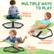 Butterfly Shaped Kids Swivel Chair for Sensory Play and Balance Training Green AOSOM
