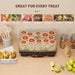 Six-Tray Food Dehydrator Adjustable Temperature 40-70 Degrees Fahrenheit Black by HOMCOM