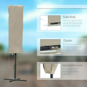 Outdoor Cantilever Umbrella Cover with Zipper Outsunny