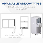 White 5000 BTU 4-in-1 Portable AC Homcom