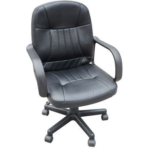 PU Leather Mid Back Swivel Office Chair