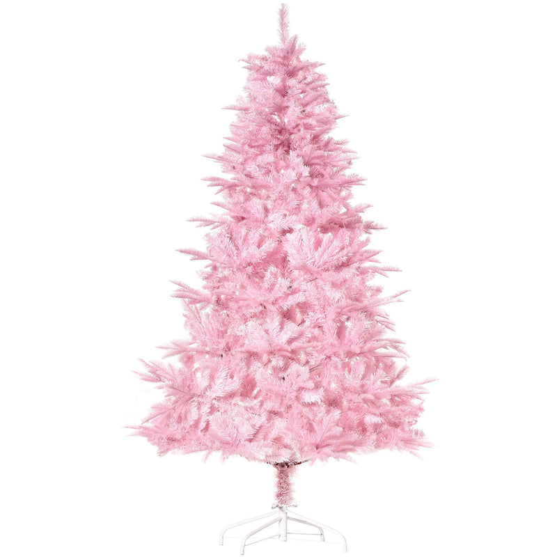 6FT Pop-up Artificial Christmas Tree Holiday Xmas Holiday Tree Decoration with Automatic Open for Home Party, Pink