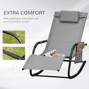 Rocking Garden Lounger Outsunny