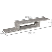Wall Mounted Floating TV Stand Homcom