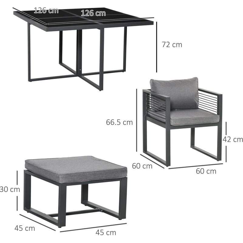8 Seater Outdoor Dining Table and Chairs