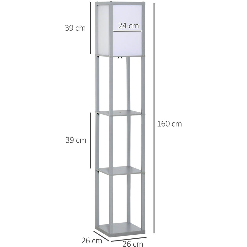 Floor Lamp With Shelves