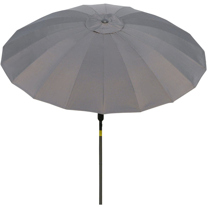 Round Patio Parasol, 2.5m, Tilt Crank, 18 Ribs