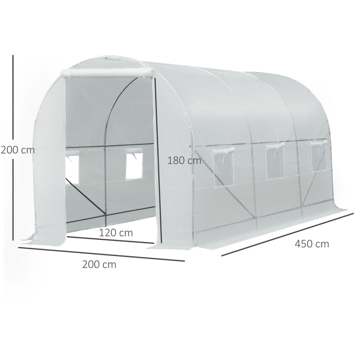 Large Garden Tunnel Greenhouse, 4.5x2x2 cm