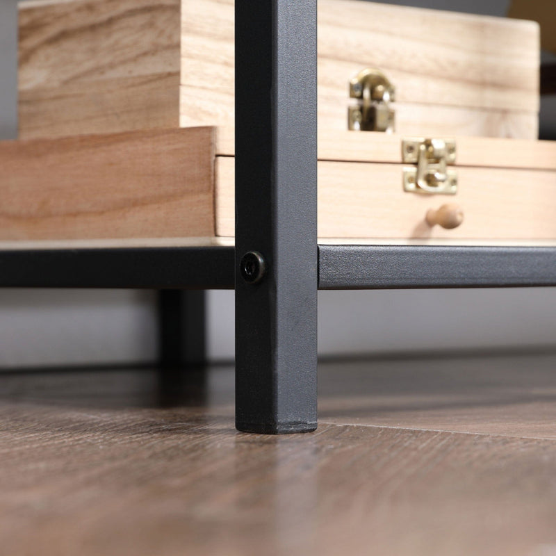 TV Unit for TVs up to 65", Shelves, Brown/Grey