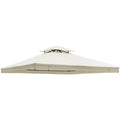 Waterproof Gazebo Canopy Replacement 3x3, Cream (Top Only) Outsunny