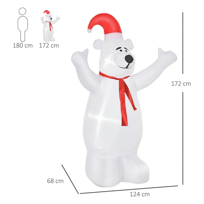 Image of a 6ft Polar Bear Inflatable