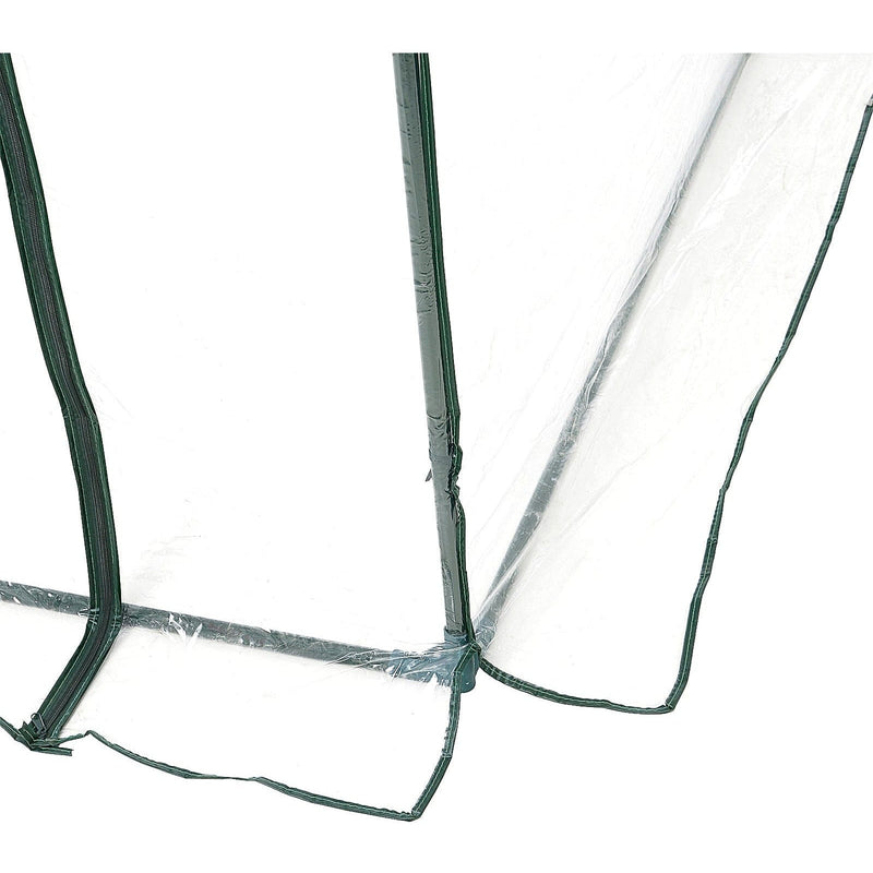 Walk In Tunnel Greenhouse, Roll-up Door, 2.5x2m, White