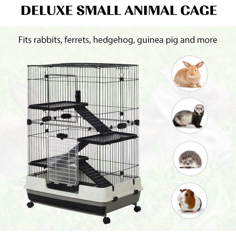 3-Tier Small Animal Cage With Wheels
