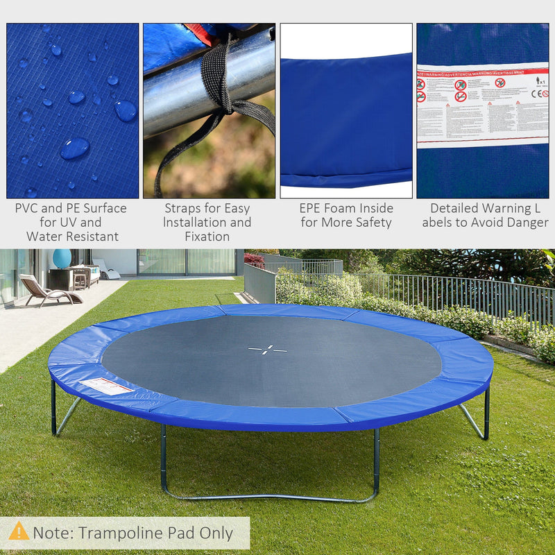 Trampoline Pad, Safety Surround, 8ft, Blue