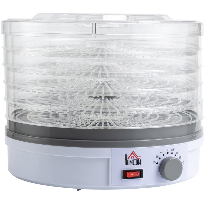 5 Tier Food Dehydrator, 245W, Adjustable Temp, Black